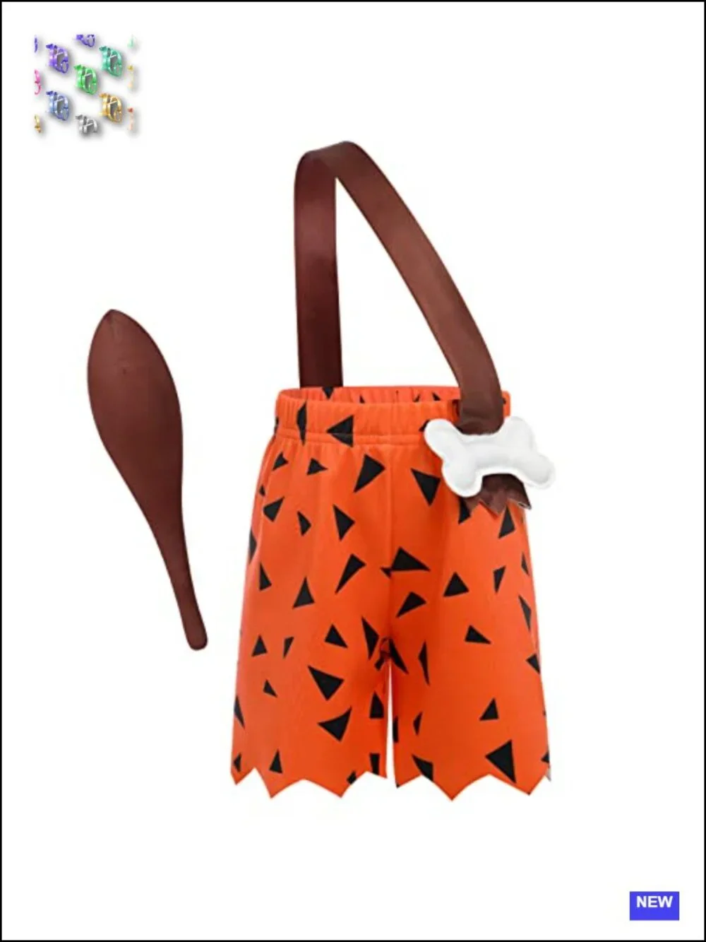 Kids Caveman Costume Historical Stone Age Birthday Outfit for Boys Girls